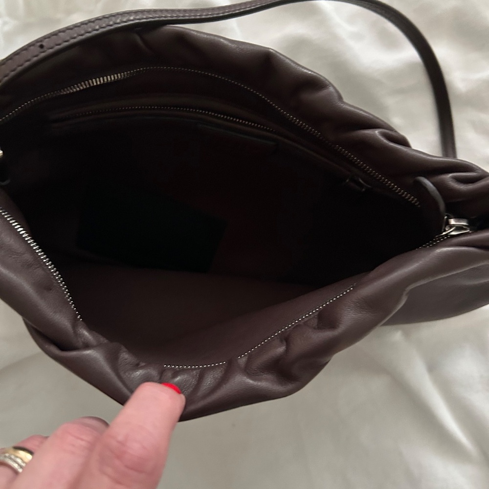 The Row  XL Bourse Bag in Dark Khaki - Picture 7 of 9